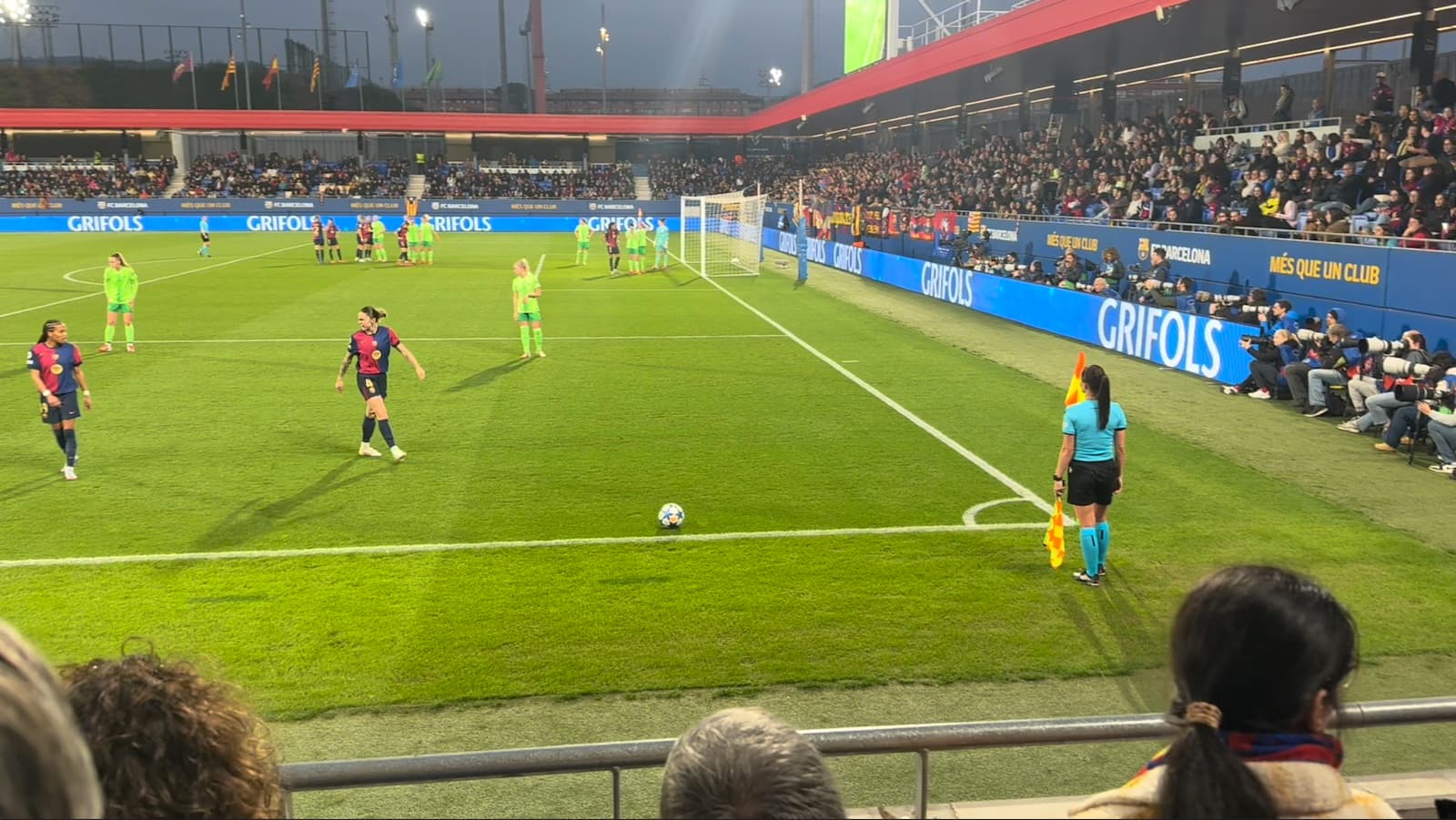 Champions League Match Between FC Barcelona and Wolvesburg at Estadi Johan Cruyff, 2025