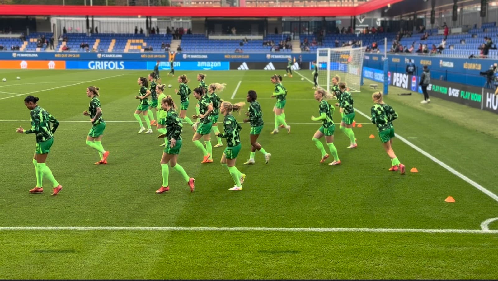 Champions League Match Between FC Barcelona and Wolvesburg at Estadi Johan Cruyff, 2025